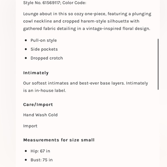 Free People Intimately Hot Pink and Red Floral Boho Harem Eazzzy Romper XS - Picture 11 of 11